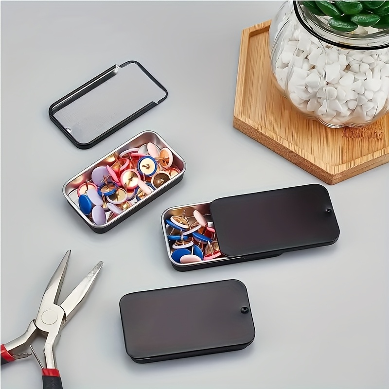 Mini Metal Slide Box for Storage, Portable Design